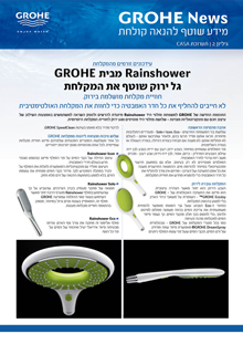 עיתון לקוחות אורגל נציגת GROHE בישראל